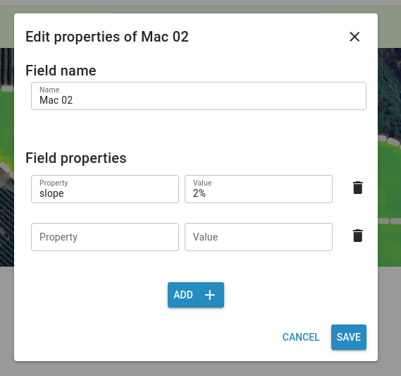 Edit field properties